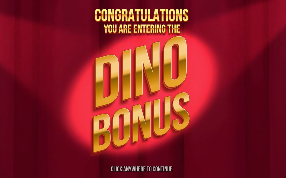 Dino Bonus med kortval på det gröna filten