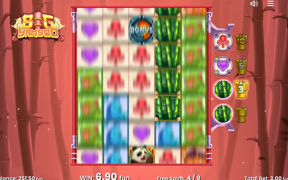 Free spins med lågsymbolmätaren till höger