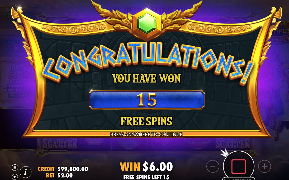 Totalmultiplikatorn under Free Spins och kvarvarande snurr